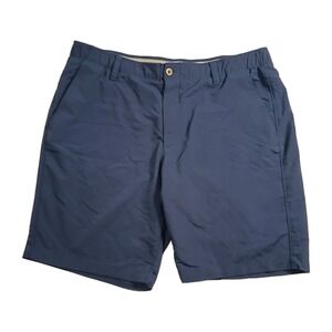Under Armour Mens Match Play Golf Shorts Loose Fit Navy Blue Gripper Waist Sz 40
